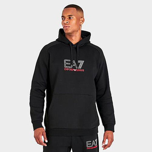 Emporio Armani Men's EA7 Logo Series Pullover Hoodie in Black | eBay