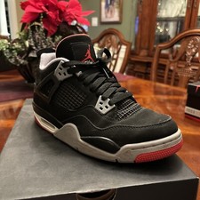 Size 5.5 - Jordan 4 Retro Bred Black/Fire Red Cement 2019