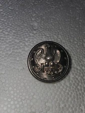 Lot 5 Vintage Navy Style Eagle & Anchor Silver Buttons 1.25" Dia. 13 Star