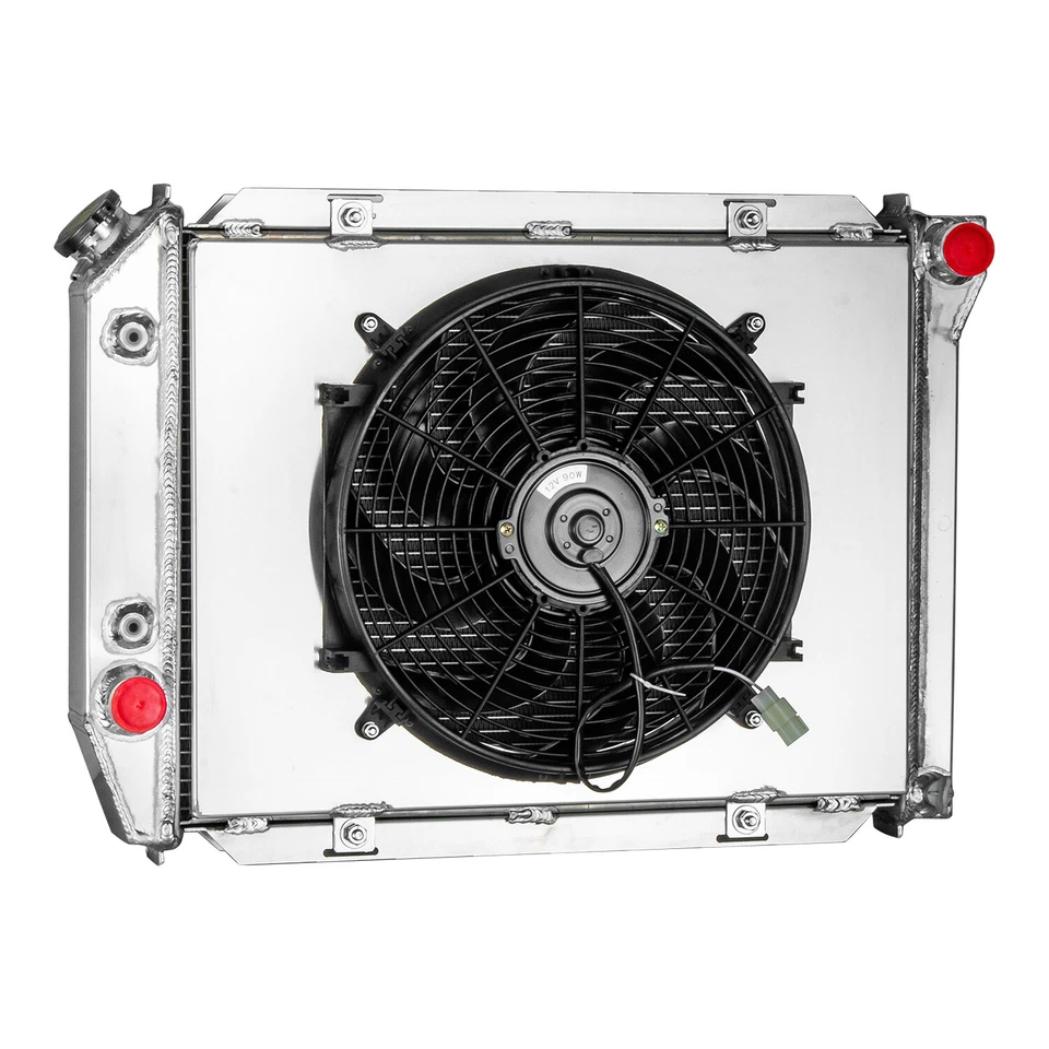 4 Row Radiator Shroud Fan For 1967-1968 Ford Mercury Marquis Galaxie Thunderbird Foto 3 de 4