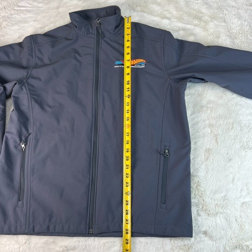 Hot Wheels Cycling 2015 / 10 Year Anniversary Mens L Blue Soft Shell Jacket - Picture 9 of 15