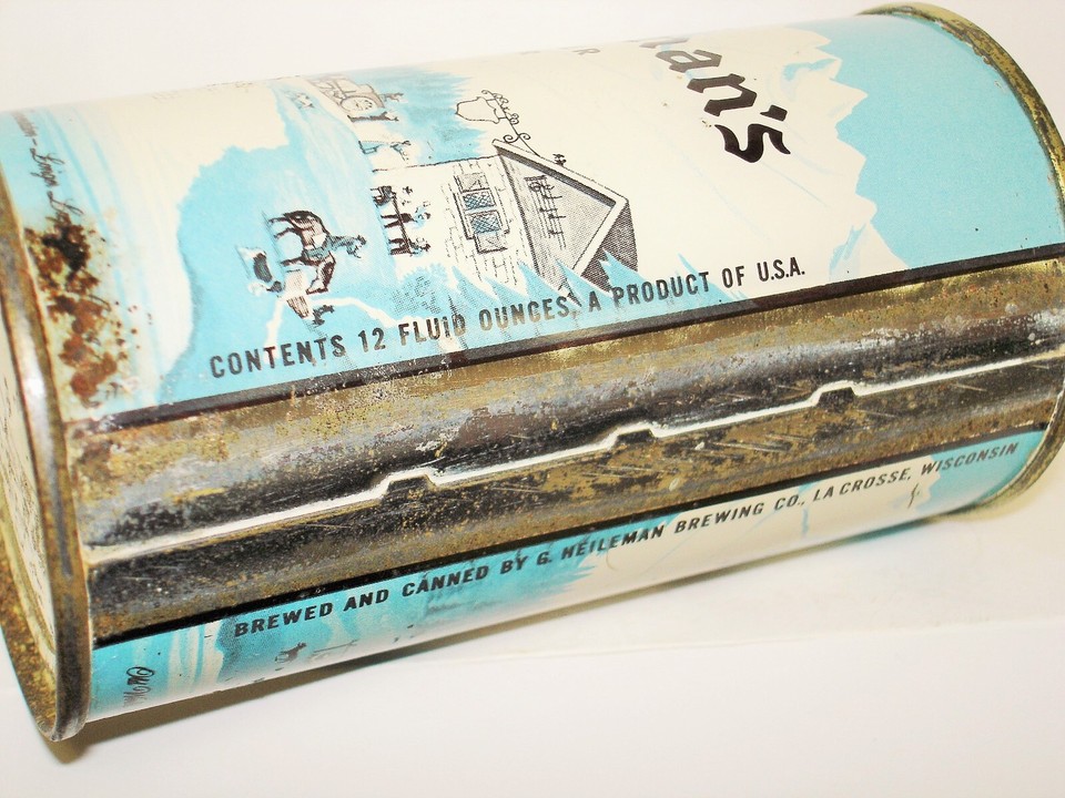 HEILEMAN'S LAGER BEER "BLACK LETTERS" Flat Top Beer Can E820 eBay