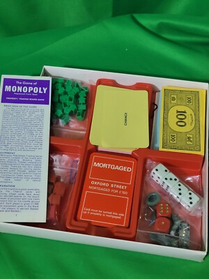 Vintage Monopoly Board Game 1984 -Red Box - Travel Edition Waddingtons ...