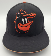 Baltimore Orioles Black New Era 59Fifty Size 7 5/8 Hat Cooperstown Jumbo Logo
