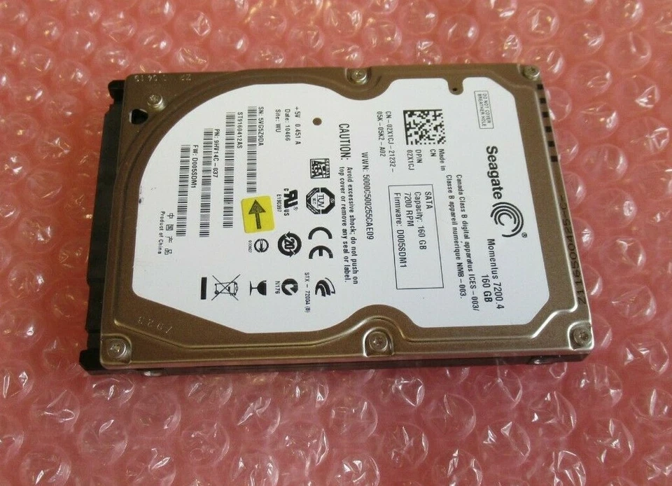 Seagate ST9160412AS 2X1CJ Momentus 7200.4 160GB 7200RPM 16MB 2.5" Internal HDD - Image 2 of 4