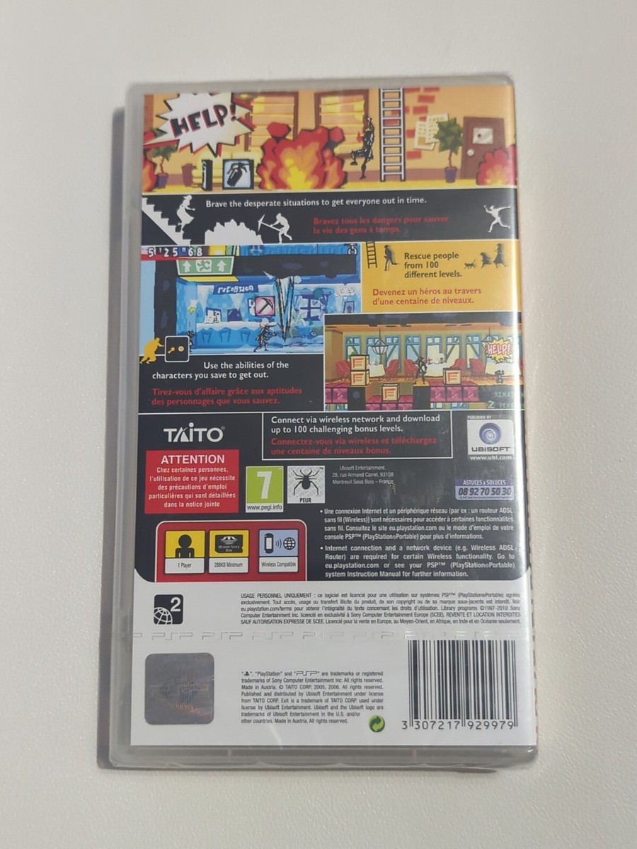 Exit: Collection Essentials PSP Game | Puzzle Adventure Rescue Game | Sony PSP Exclusive Title