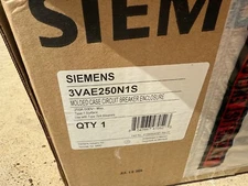 SIEMENS 3VAE250N1S Circuit Breaker Enclosure 250A 600V Type 1