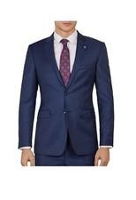NWT Ted Baker Men's Debonair KernalJ Slim Plain Jacket Coat Blue 36R 629 BB443