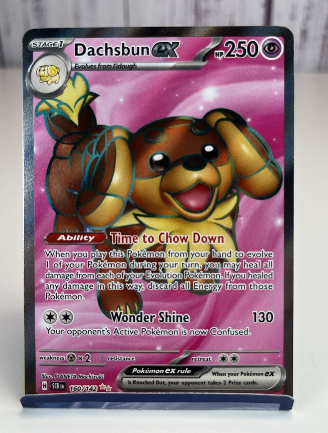 Dachsbun ex 160/142 Sv07: Stellar Crown Holo, Near Mint Or Better