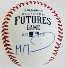 MANUEL MARGOT SIGNED 2015 FUTURES GAME LOGO BASEBALL PADRES RAYS AUTOGRAPH J2