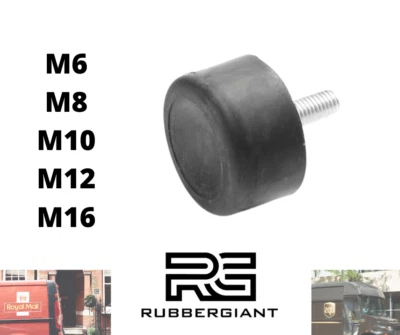 MT BUFFER Rubber Mount Anti Vibration STOPS Male ALL SIZE M6 M8 M10 M12 M16 / DS