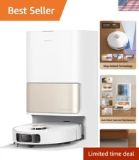 L10s Pro Ultra Heat Robot Vacuum and Mop Combo, Mop Extend, 7000Pa Suction, A...