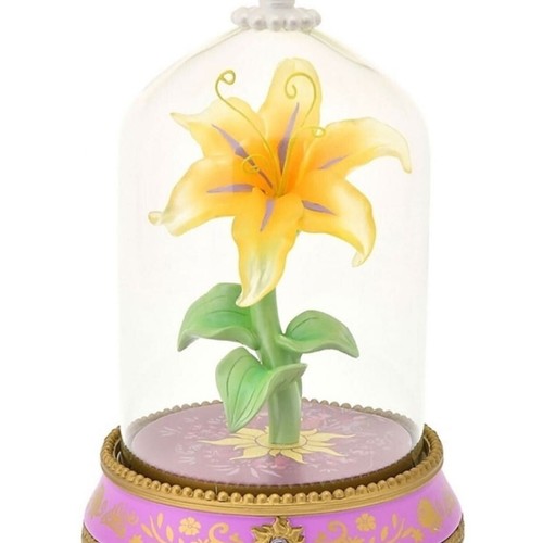 Disney Rapunzel Magical Flower Light 10th Anniversary Resin Glass LED Lamp Japan - Picture 3 of 7