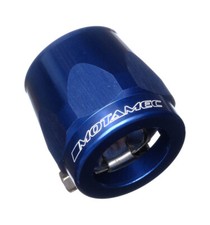 Motamec 30mm AN16 Fuel Hose Clamp End Finisher Hex Head Jubilee Alloy BLUE