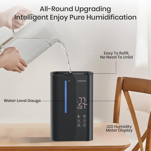 5L Cool Mist Humidifier Large Room Top Fill Ultrasonic Smart Oil Diffuser Baby - Picture 9 of 10
