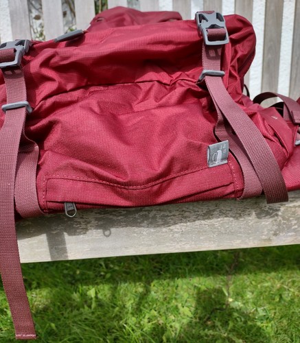 Jack Wolfskin Highland Trail 55 Rucksack - Backpack - Burgundy - BRAND NEW! - Picture 10 of 18