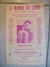 "Partition Le Mambo du Lundi Pierre Parachini"