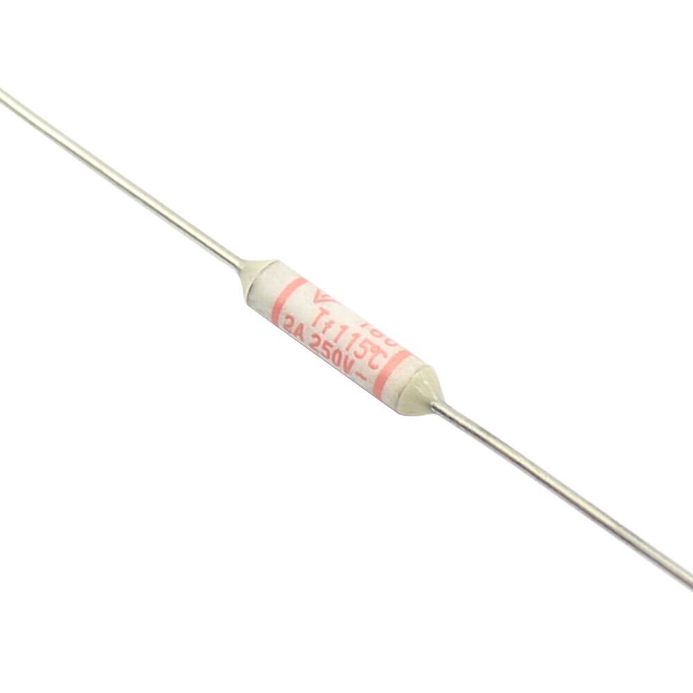 5Pcs NEC SCHOTT Thermal Fuse Axial 115℃ 115Celsius Degree Cutoff 2A 250V SM110A0