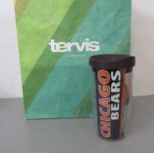 Tervis Tumbler 16oz NFL Chicago Bears Football Wrap Brown Orange w/ Travel Lid