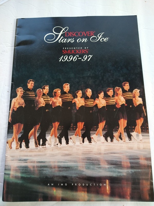 SPORTS  PROGRAM   (1996-1997) STARS ON ICE 10 x 14" (Smuckers) Q OF