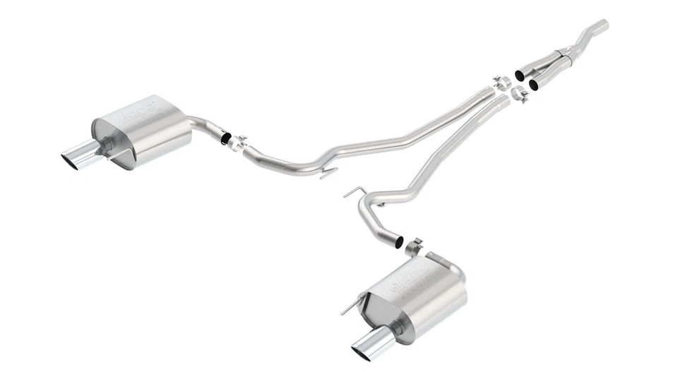 Borla 140585 ATAK Catback Exhaust for 2015-2023 Ford Mustang 2.3L EcoBoost Foto 3 de 4