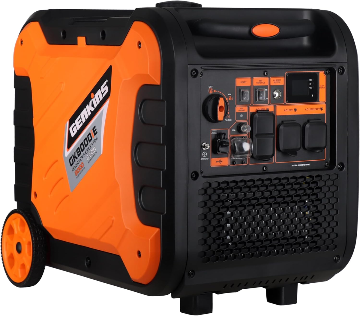 Genkins 8,000-W Super Quiet Portable Gas Inverter Generator with