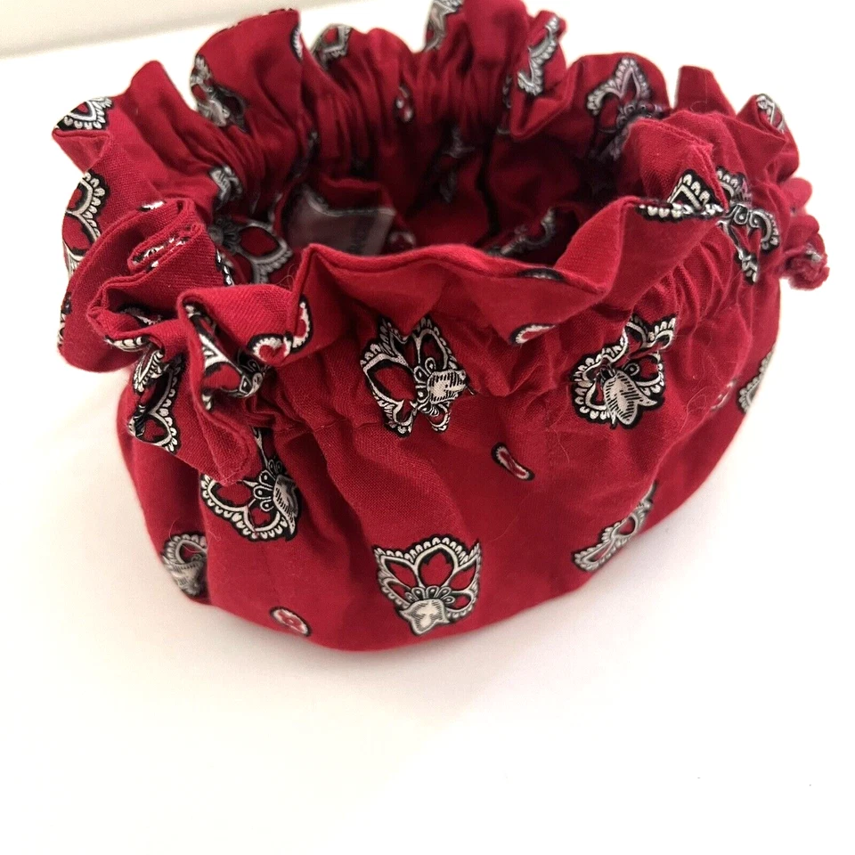 Bolso de Mano Pequeño Vera Bradley De Colección Floral de Viaje con Cordón Joyería Cinch H87 Foto 2 de 4