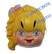 masque CESAR ancien BLONDINE et l'Arc en Ciel - déguisement RAINBOW BRITE 1985