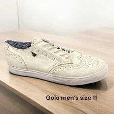 *NEW Gola Men`s Court. Size 11 U.S. white Distressed Leather euro 44 UK 10