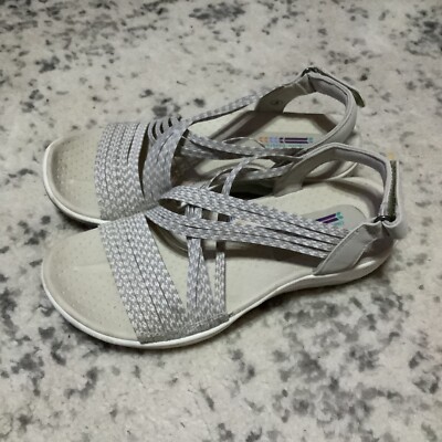 Skechers Reggae Cup Oh Snap Sandals Strappy Slingback Arch Comfort