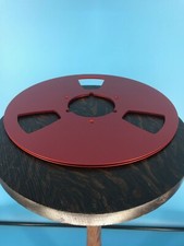 Burlington Recording 10.5" RED NAB METAL FLANGES-PAIR w/ 1/4" Hardware RTM ATR