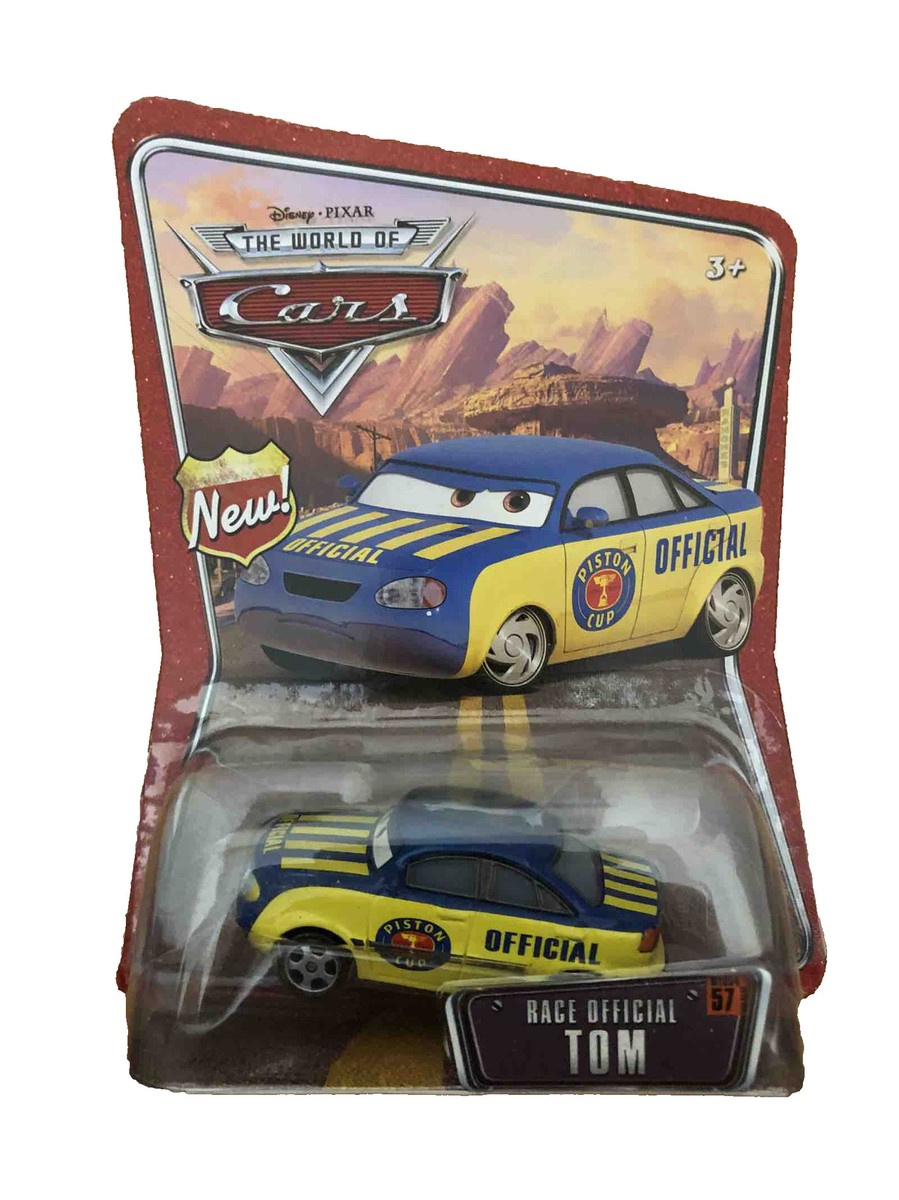 Disney Pixar World of Cars Mattel Die-Cast #57 Race Official TOM