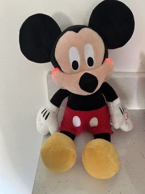 Disney Mickey Mouse Plüschtier 15 Zoll Stofftier (Hand drücken & Wangen blitzen