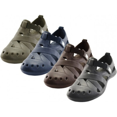 New Mens Sandals Clogs Hook and Loop Flip Flops Slippers Flats Sport Water  Shoes