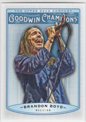 2019 BRANDON BOYD Upper Deck Goodwin Champions #15 Singer Incubus Band