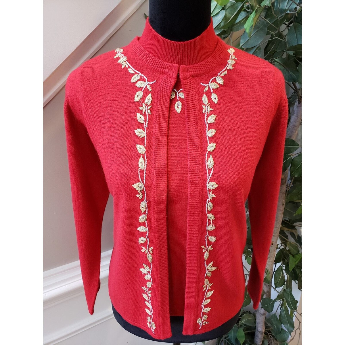 Designers Originals Cardigan Sweater Women's PS Red
