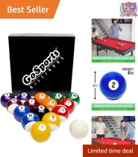 High-Quality 16-Ball Pool Set - Regulation Size  Polished Resin Design
