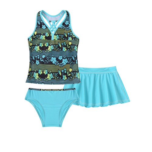 Niñas Tankini Traje de Baño Playa Estampado Boho Espalda Corredora Top Natación Faldas Conjuntos Calzoncillos - Imagen 27 de 162