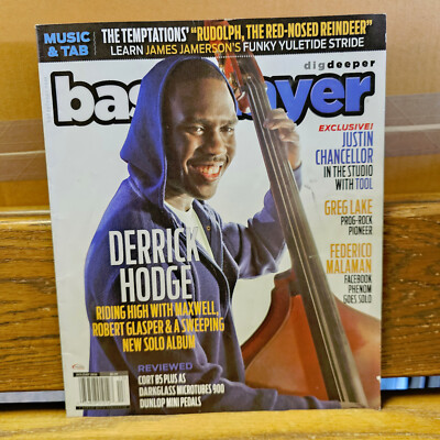 Holiday 2016 Derrick Hodge Greg Lake BASS PLAYER GUITAR MAGAZINE *NO LABEL*