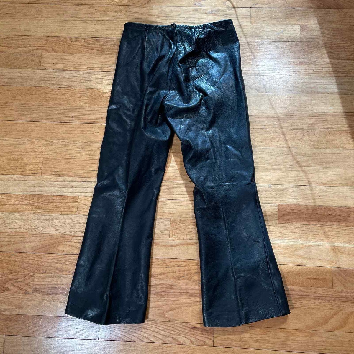 Vintage Leather Flared Pants | eBay