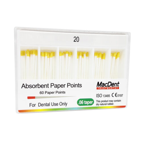 MacDent Dental Endo Gutta Percha Points / Absorbent Paper Points 02/04/06 Taper - Picture 21 of 24