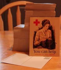 You Can Help Set of 10 Postcards - Restored WWI Military Artwork