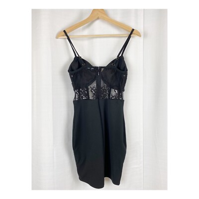 fashion nova black mesh dress Savvy Fine Knit Everyday Sweater Dress - / Black- Size4XS main image 0