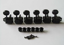 Vintage Guitar Tuning Pegs Guitar Tuners Machine Heads Black for Strat/Tele