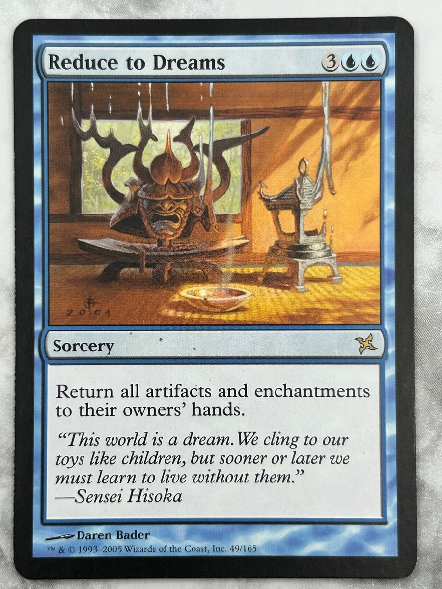 Reduce to Dreams Betrayers of Kamigawa - MTG Magic the Gathering - NM Reduce to Dreams Betrayers of Kamigawa - MTG Magic the Gathering - NM