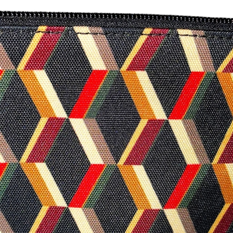 Ralph Lauren Tara Nylon Double Zipper Geometric Crossbody Bag - Image 4 of 4