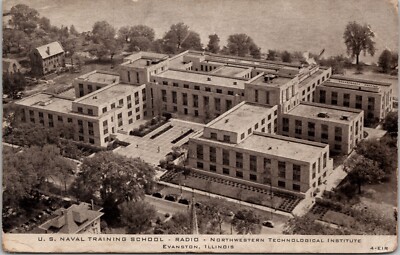 U.S. Naval Training School Radio Northwest Technological Institute Postcard Spc9