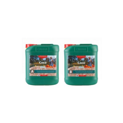 CANNA CA1280 5 L Coco Part A & B-Veg & Bloom Nutrient-Developed for Run to Waste