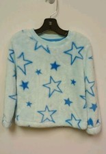 Cat  Jack Sherpa Blue Stars Lounge Top XS 4/5 