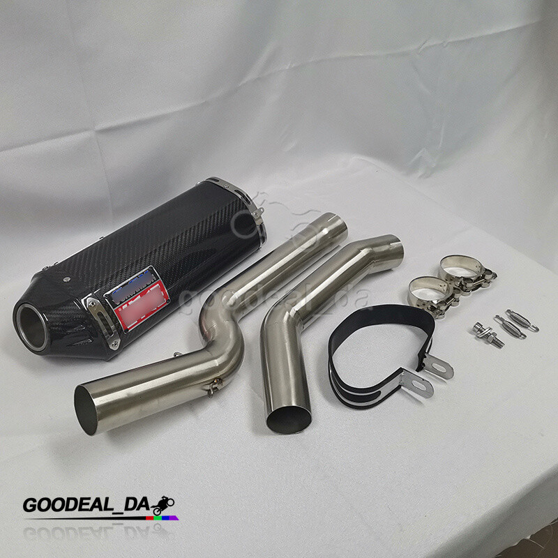 For Honda CBR1000RR 2004-2007 System Mid Exhaust Pipe 51mm Carbon